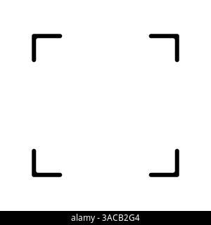 Resize arrow icons set. Vector resize icon. Maximise screen sign. Expand icon resize screen outline black single icon. Fullscreen Icon set. Stock Vector