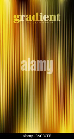 Ripple glass distortion background. Abstract fractal effect ribbed glass texture with vibrant gradients smooth fluted vertical lines. Reeded Bold dyna Stock Vector