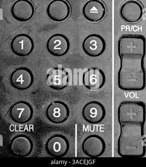 dirty and dusty tv remote control unit Stock Photo - Alamy