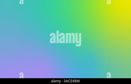 A smooth gradient background featuring blue, green, yellow, and purple hues blending seamlessly, perfect for modern designs and creative projects. . Stock Photo