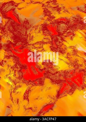 Abstract Background - Texture from Original Modern Painting Illustration Stock Photo