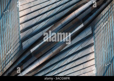 Abstract Technological Background with Symmetrical Patterns, Sleek Futuristic Design Showcasing a Tunnel-Like Fractal Illusion Stock Photo
