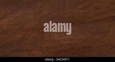 brown buffalo skin texture, dark leather background Stock Photo