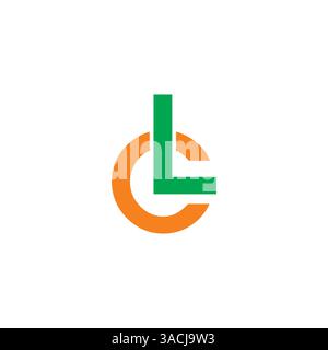 CL, LC Letter logo design template vector Stock Vector