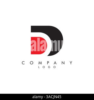 Letters dd, d Company logo design icon vector Stock Vector