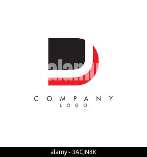 Letters dj, jd Company logo design icon vector Stock Vector