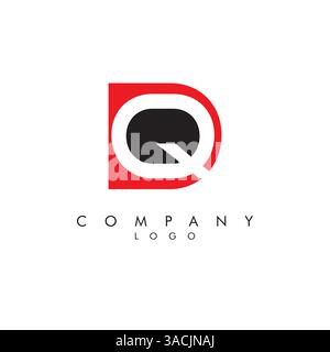 Letters dq, qd Company logo design icon vector Stock Vector