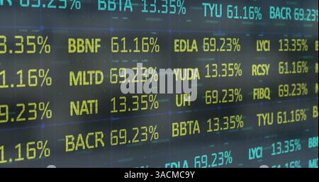 Image of financial data processing Stock Photo