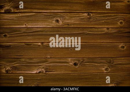 Wood texture with brown old boards as a rustic wood background Stock Photo