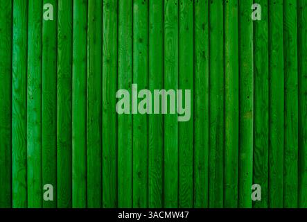 Background made from old green wooden boards Stock Photo
