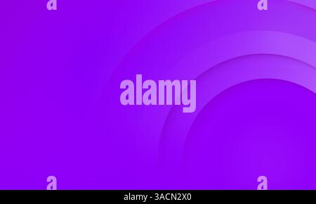 Abstract background of layered purple circles. Abstract high resolution full frame background pattern circular design with copy space. Stock Photo