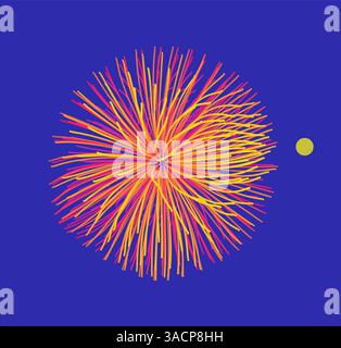 Abstract sphere. Array with dynamic particles. Modern science and technology element. Vector illustration. Stock Vector