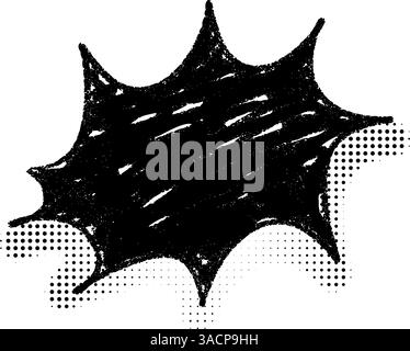 Pop art comic speech balloon with onomatopoeia effect. Cartoon dialog box and surprise sticker element. Flat vector illustration isolated on white bac Stock Vector