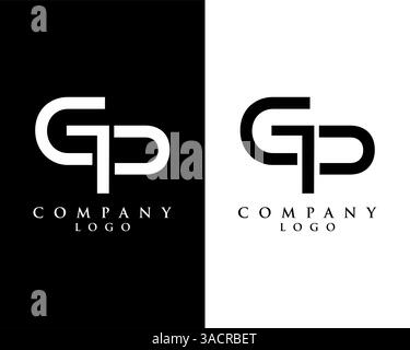 Initial Letter GP, PG Logo Template Design vector Stock Vector