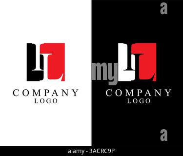 IL, LI logo Letter square shape logo vector for company identity. Stock Vector