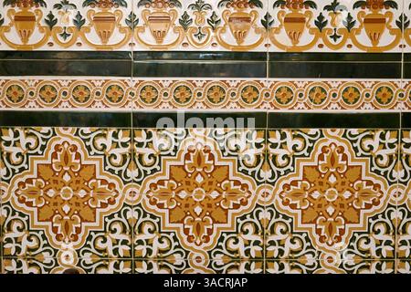 Marbella, Spain. Old Spanish tile with Moorish influence Stock Photo