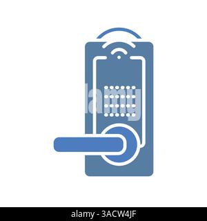 smart locks black line icon for digital and print projects.  Minimal clean icons for apps and websites. Modern simple icons for UI UX and branding Stock Vector