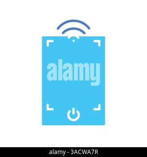 smart mirror black line icon for digital and print projects.  Minimal clean icons for apps and websites. Modern simple icons for UI UX and branding Stock Vector