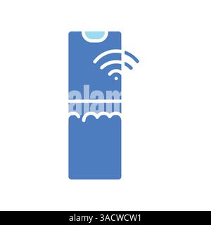 Smart soap dispensers black line icon for digital and print projects.  Minimal clean icons for apps and websites. Modern simple icons for UI UX and br Stock Vector