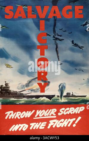 A collection of World War II propaganda posters, including designs from ...