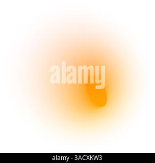 Abstract gradient background with soft blue and yellow color transition, blurred fluid shapes, grainy watercolor texture, neon light effect. Flat Stock Vector