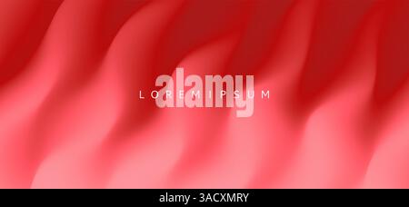 Abstract wavy background for banner, flyer and poster. Dynamic effect. Vector illustration. Cover design template. Can be used for advertising, market Stock Vector