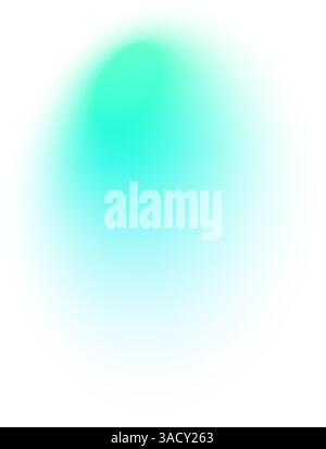 Abstract gradient background with soft blue and yellow color transition, blurred fluid shapes, grainy watercolor texture, neon light effect. Flat Stock Vector