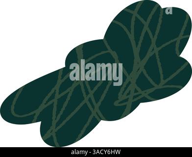 Abstract paper cutout shapes, organic geometric figures inspired, colorful summer texture, creative kid friendly design. Flat vector illustration Stock Vector