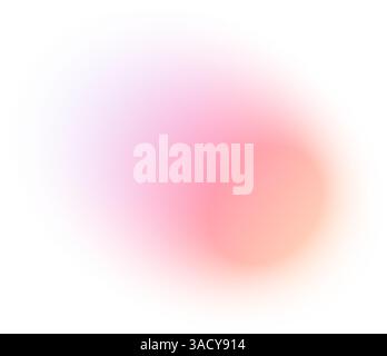 Y2K gradient shapes with blue blur colors. Abstract, fluid color. Flat vector illustration isolated on white. Stock Vector