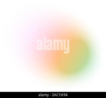 Y2K gradient shapes with blue blur colors. Abstract, fluid color. Flat vector illustration isolated on white. Stock Vector