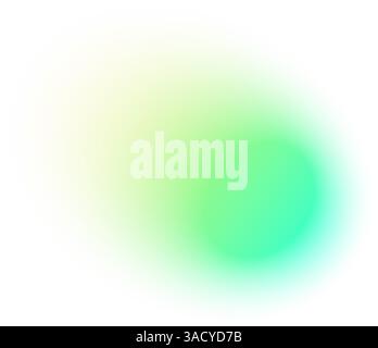 Abstract gradient background with blue and green aura, blurred modern shapes, violet bubble design, futuristic Y2K color palette. Flat vector Stock Vector