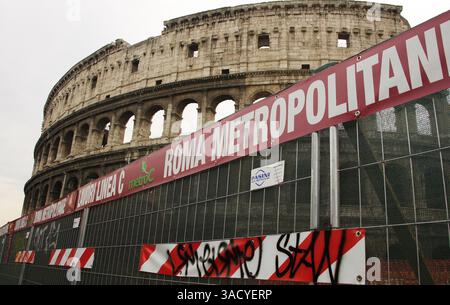 Part of the Colosseum or Coliseum, an elliptical amphitheatre in the ...