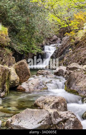 Wasdale Head, Seascale, Cumbria, England. A small rocky stream in Lake District National Park. Stock Photo