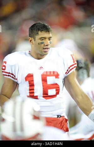 2011 NOV 12: Wisconsin QB Russell Wilson (16) during an NCAA