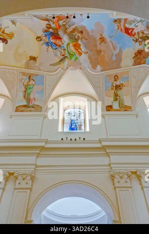 San Nicolo Cathedral interior, Noto, Noto Valley, Sicily, Italy Stock Photo