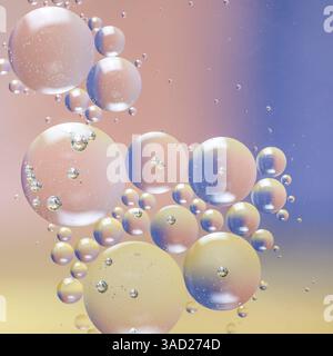 USA, Washington State, Seabeck. Bubbles of oil in water. ©Don Paulson / Jaynes Gallery / DanitaDelimont.com Stock Photo