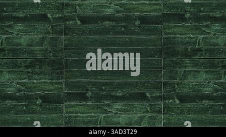 Horizontal wooden boards painted green creating a rustic textured background, ideal for design projects.Belarus Stock Photo