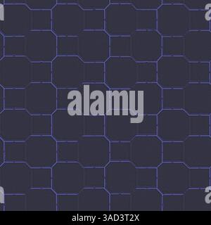 Seamless dark blue octagon pattern creating a modern and stylish geometric background, ideal for various design projects.Belarus Stock Photo