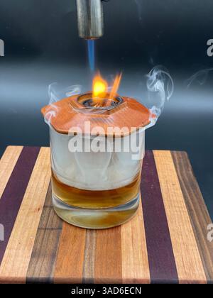 Smoked cocktail Stock Photo