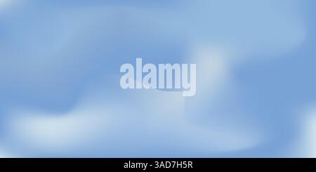 Blue blur background, cool pastel cover Stock Vector