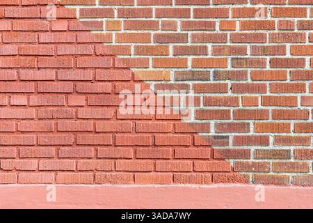 Abstract brick patterns in downtown Brevard, North Carolina, USA Stock Photo