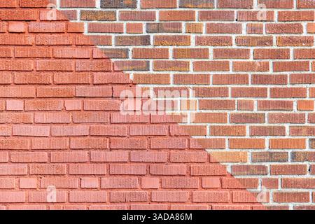 Abstract brick patterns in downtown Brevard, North Carolina, USA Stock Photo