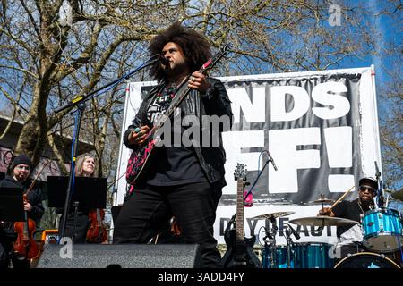 Seattle, USA. 5th Apr 2025. Thousands flood the Seattle Center for the ...