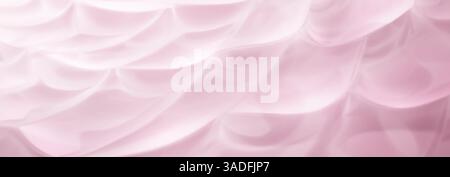 Vector illustration of a delicate and ethereal composition of pink waves, creating a sense of calmness and purity. The minimalist design is ideal for Stock Vector