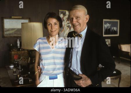 Fred Astaire and wife Robyn Smith. March 7, 1985. Credit: Ralph ...