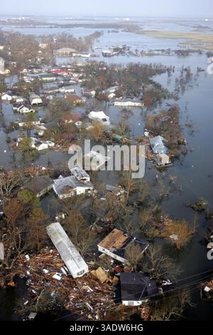 Sep 25, 2005; Cameron Parish, LA, USA; Hurricane Rita still packed a ...