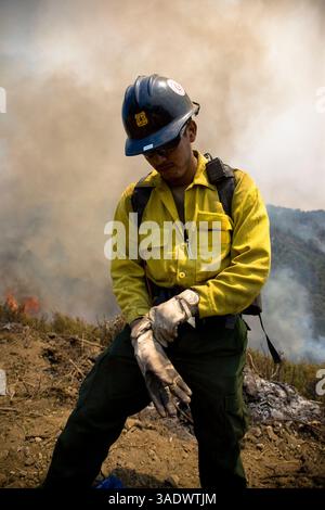 Jul 22, 2008 - Near Salinas, California, United States - Backfires set ...