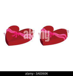 Valentine's day gift box Stock Vector