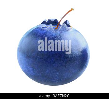 Blueberry fruit isolated on white background Stock Photo