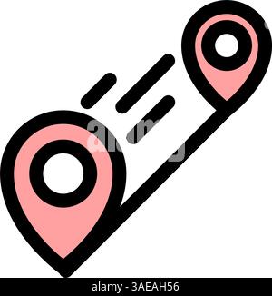 GPS location - modern GPS location or navigation icon symbol Stock Vector